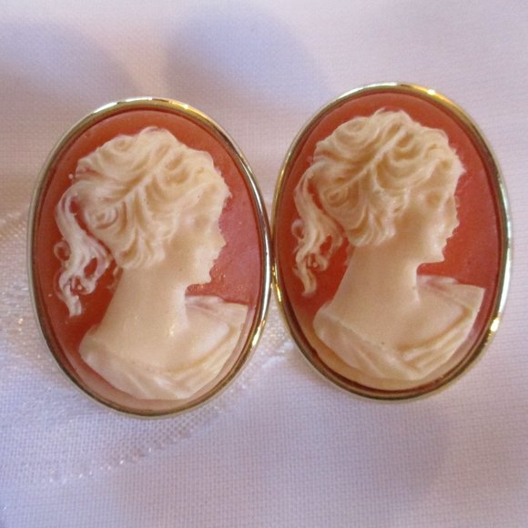 CAMEO PIN AND EARRINGS NWT - Picture 4 of 7